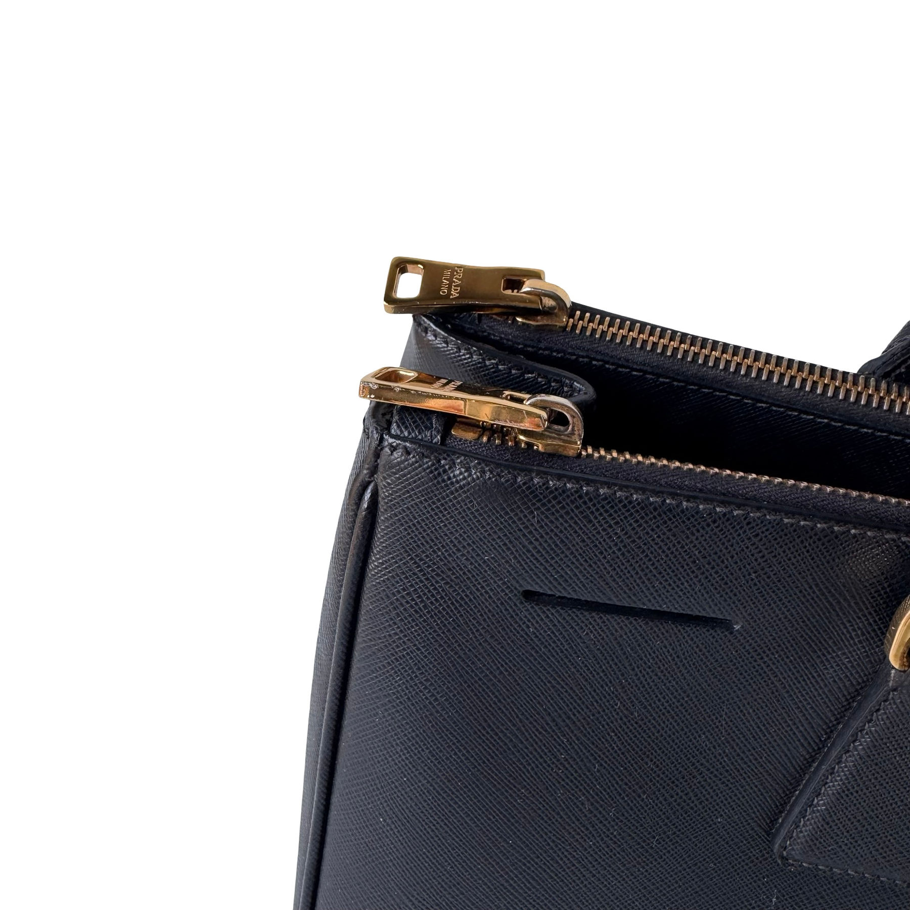 PRADA GALLERIA SAFFIANO LARGE BLACK GHW - bilde 9