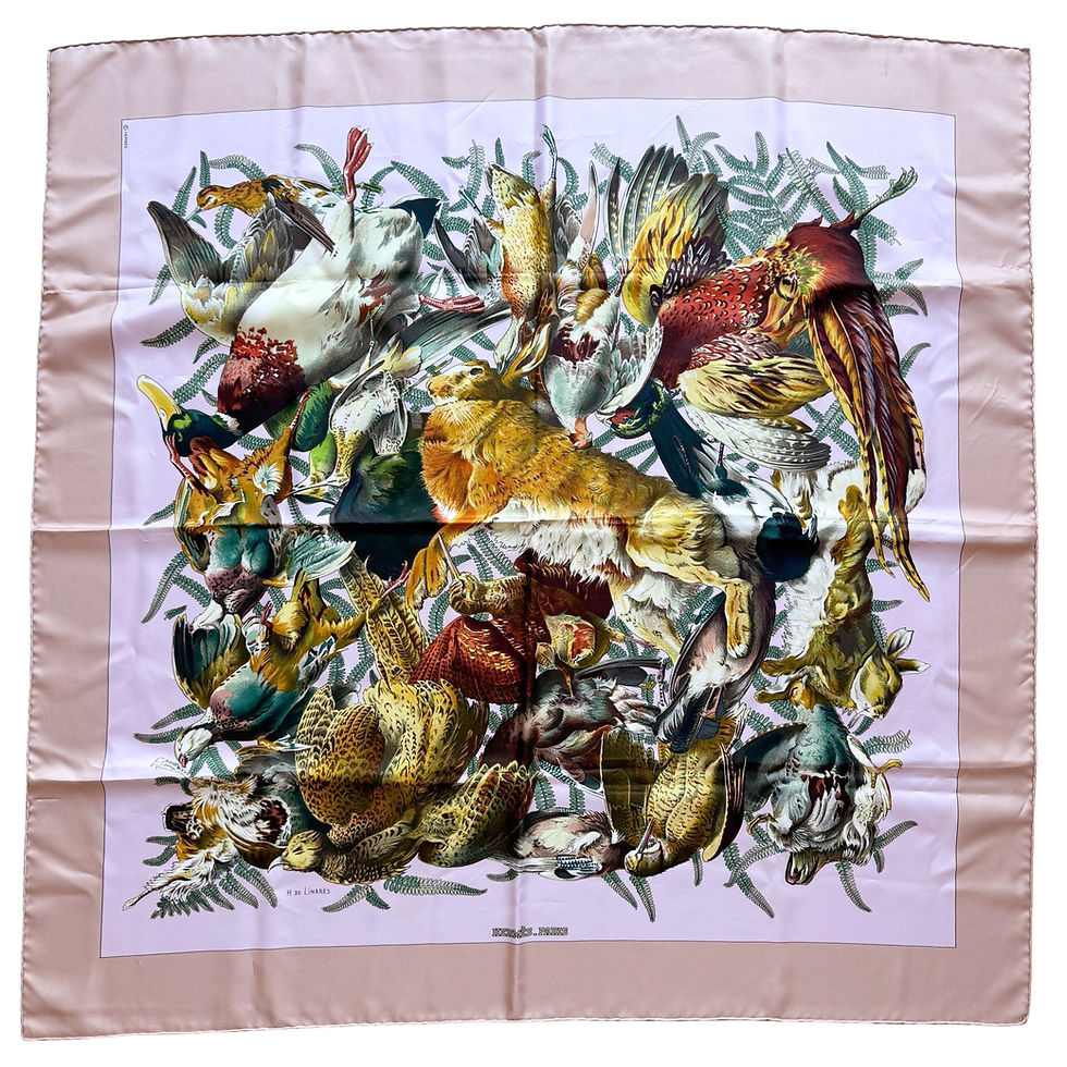 HERMÈS PINK "GIBIERS" HENRI DI LINARES