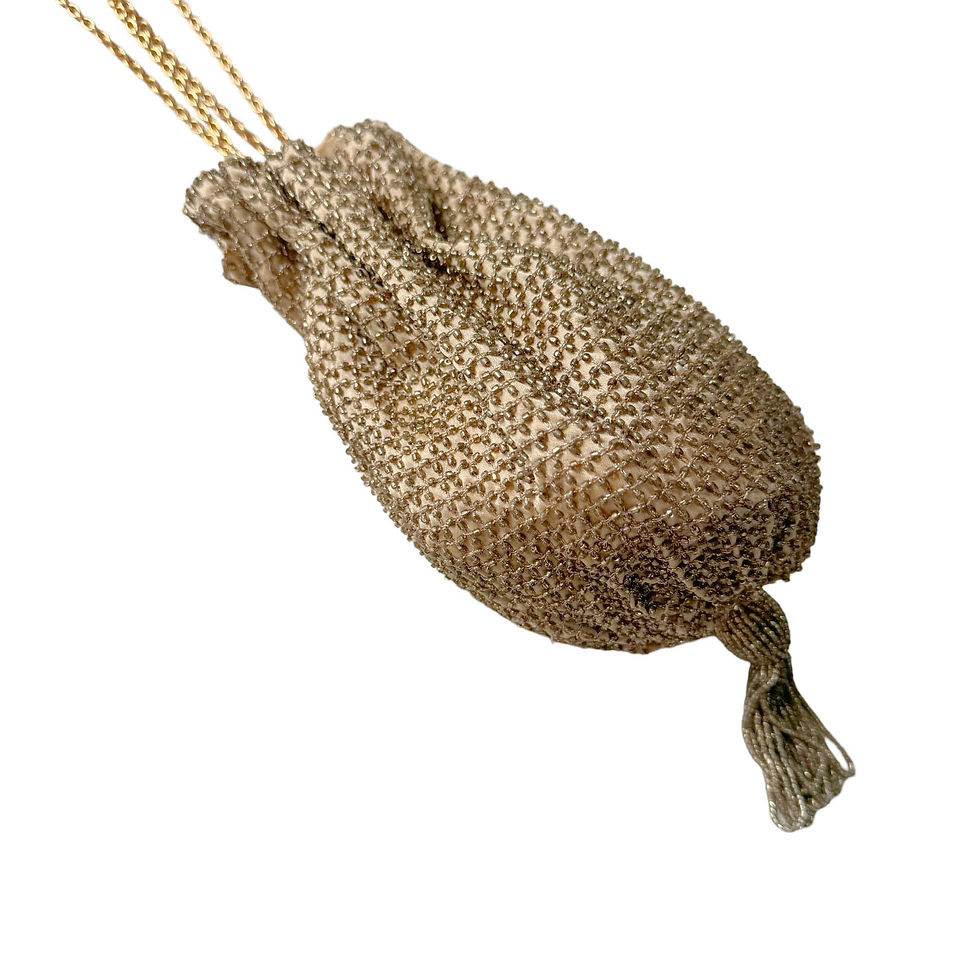 Miniatyrbilde: PRADA GOLD BEAD COCKTAIL BAG