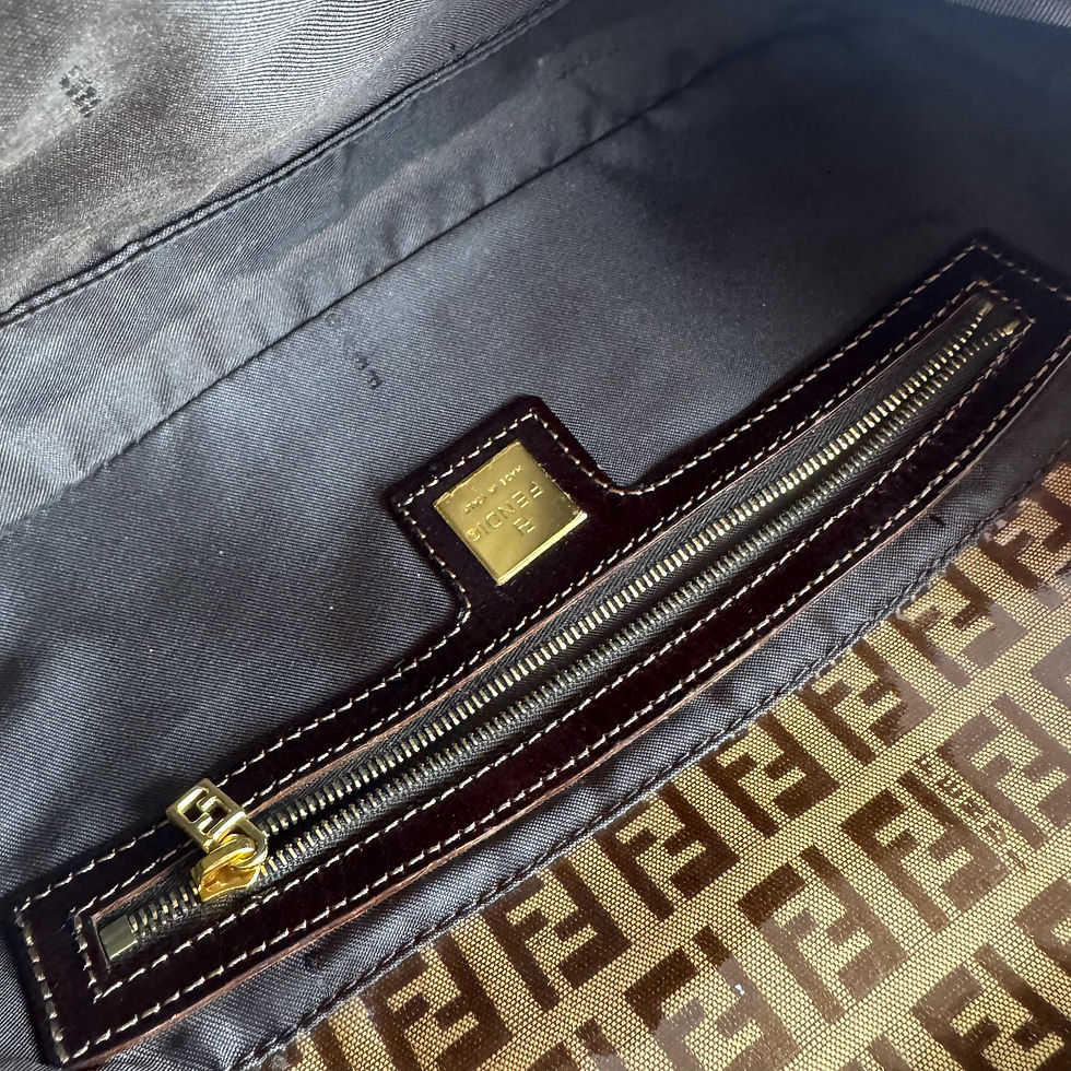 Miniatyrbilde: FENDI VINYL ZUCCA BAGUETTE BAG