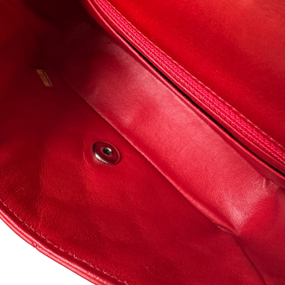 Miniatyrbilde: CHANEL MINI RECTANGULAR FLAP BAG RED SHW