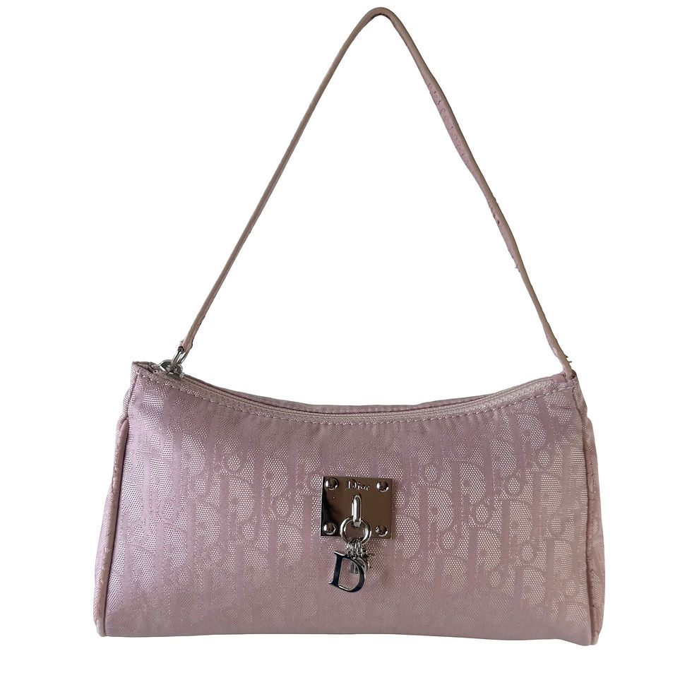 CHRISTIAN DIOR PINK MONOGRAM POCHETTE
