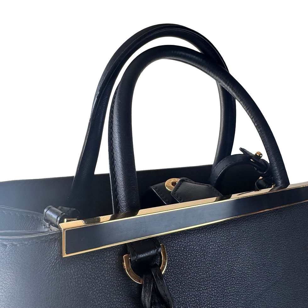 Miniatyrbilde: FENDI LEATHER TOTE BLACK SHW