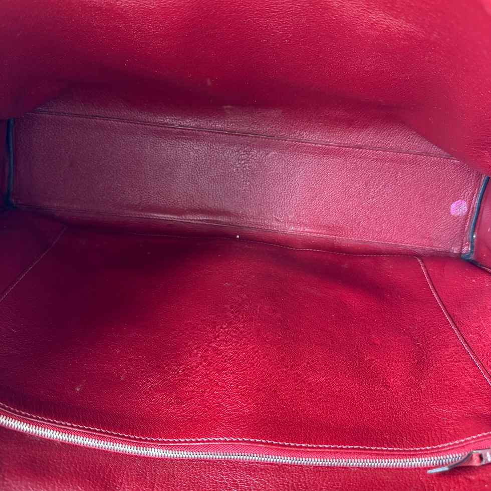 Miniatyrbilde: HERMÈS FOURRE TOUT LEATHER ROUGE 40