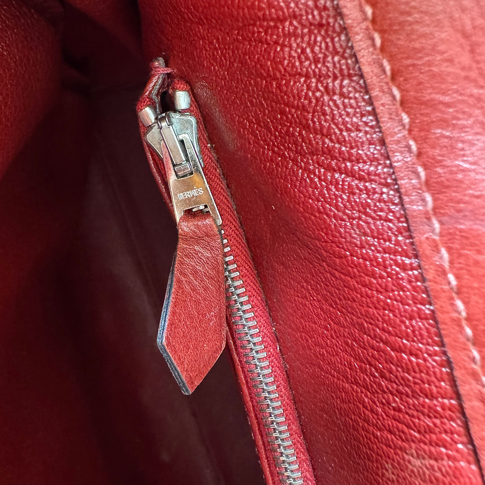 Miniatyrbilde: HERMÈS FOURRE TOUT LEATHER ROUGE 40