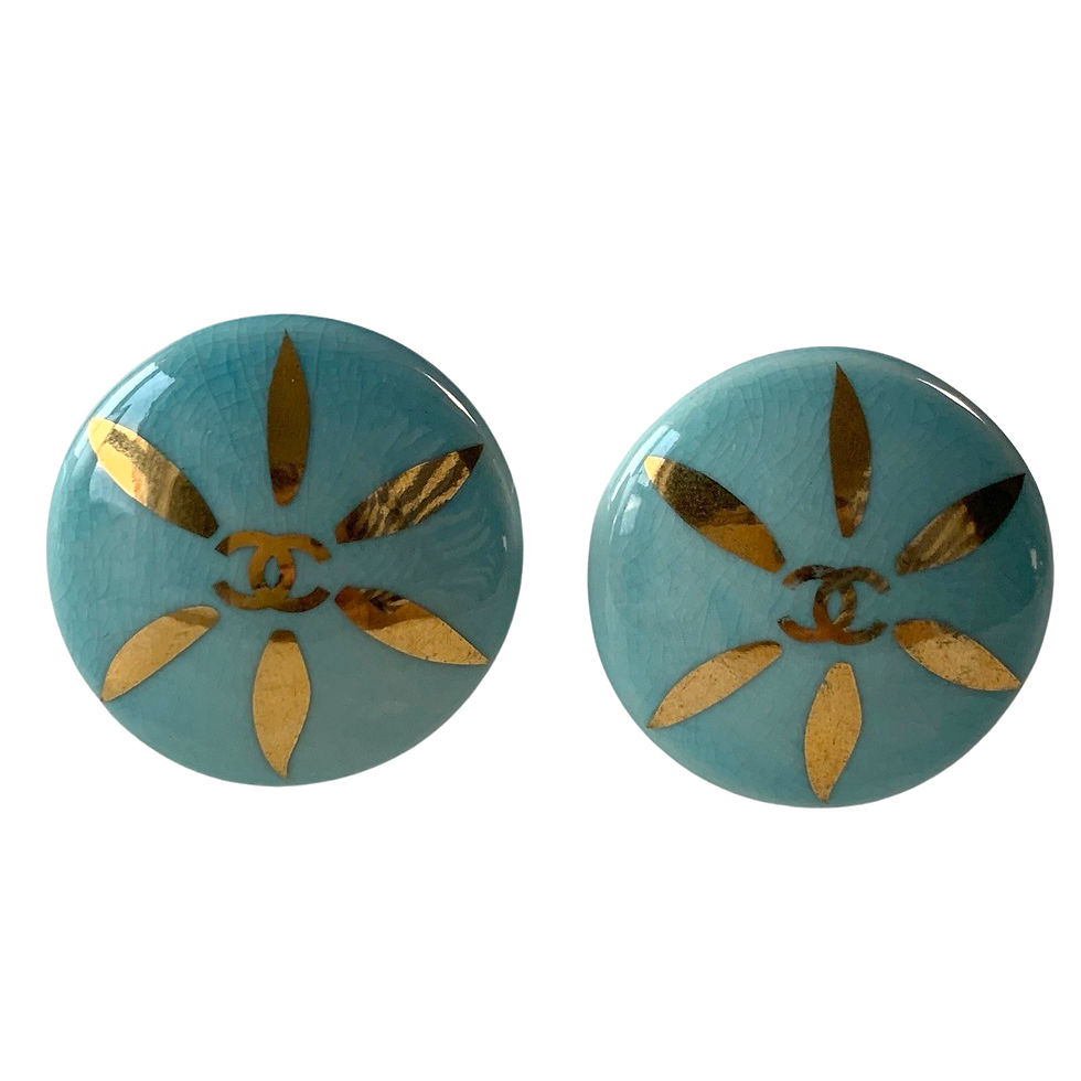 CHANEL CC EARRINGS GHW