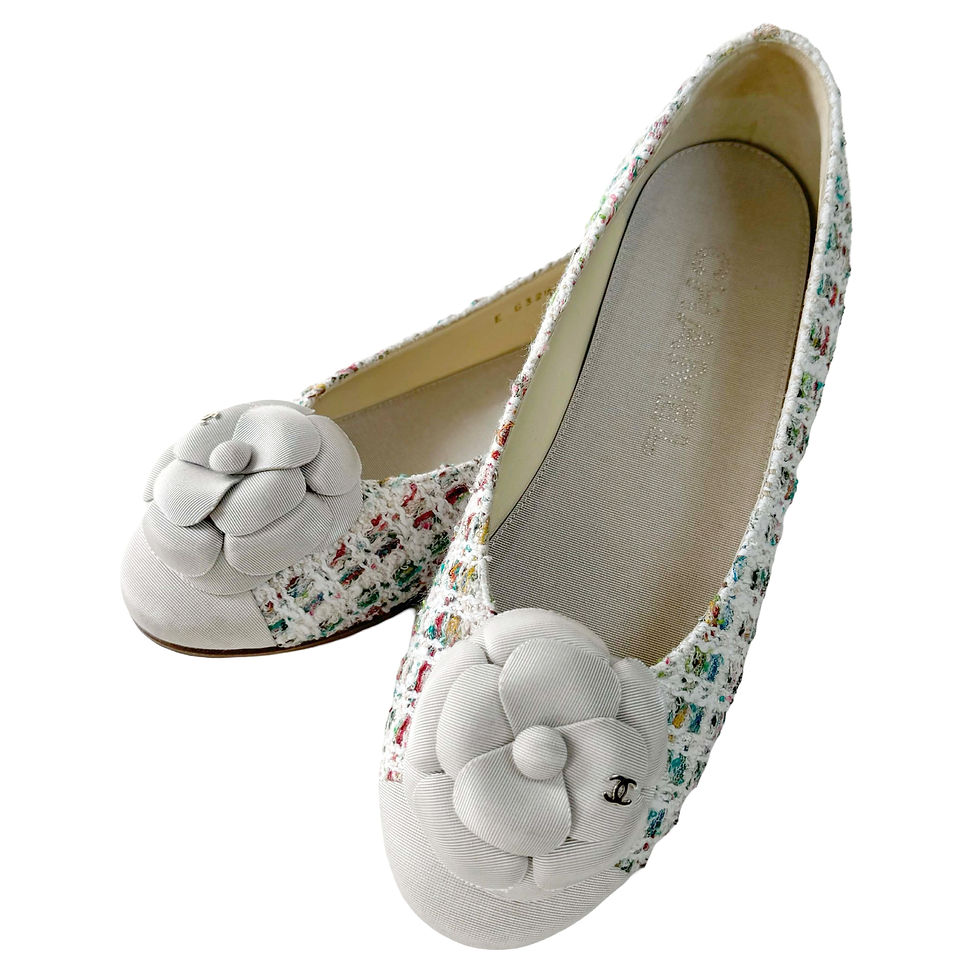 CHANEL TWEED BALLERINAS STR. 37