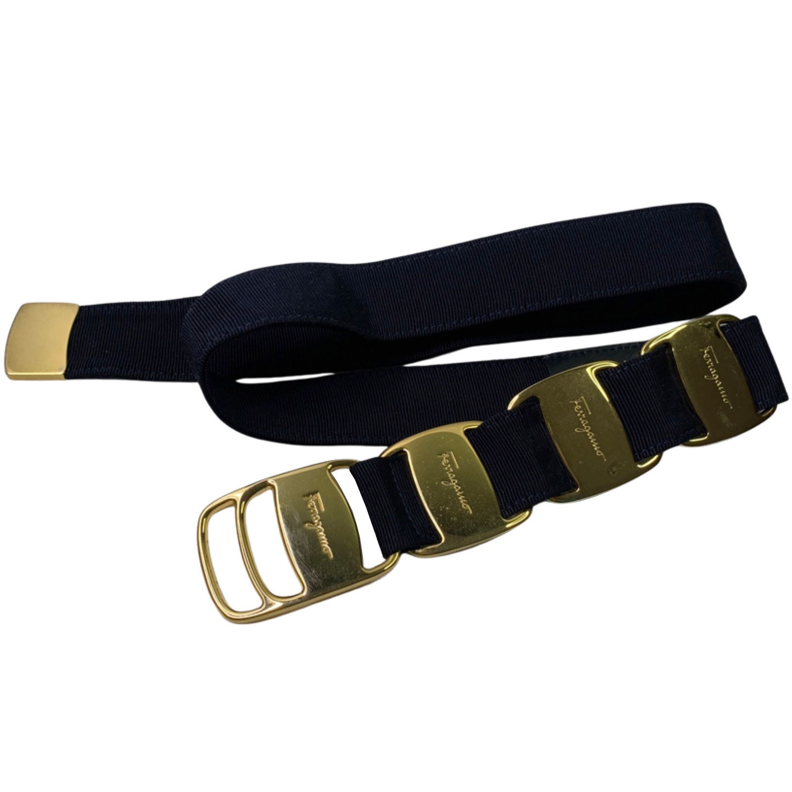 SALVATORE FERRAGAMO VARA DARK NAVY BELT