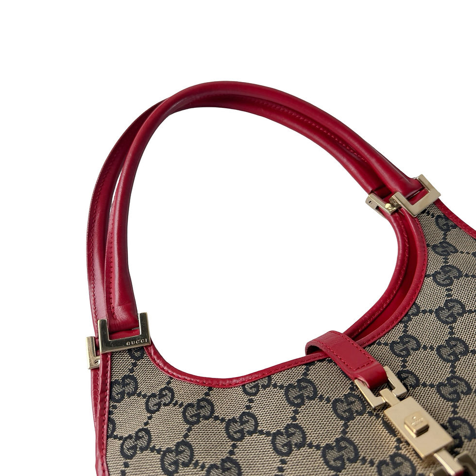 Miniatyrbilde: GUCCI JACKIE BARDOT MONOGRAM SMALL GHW