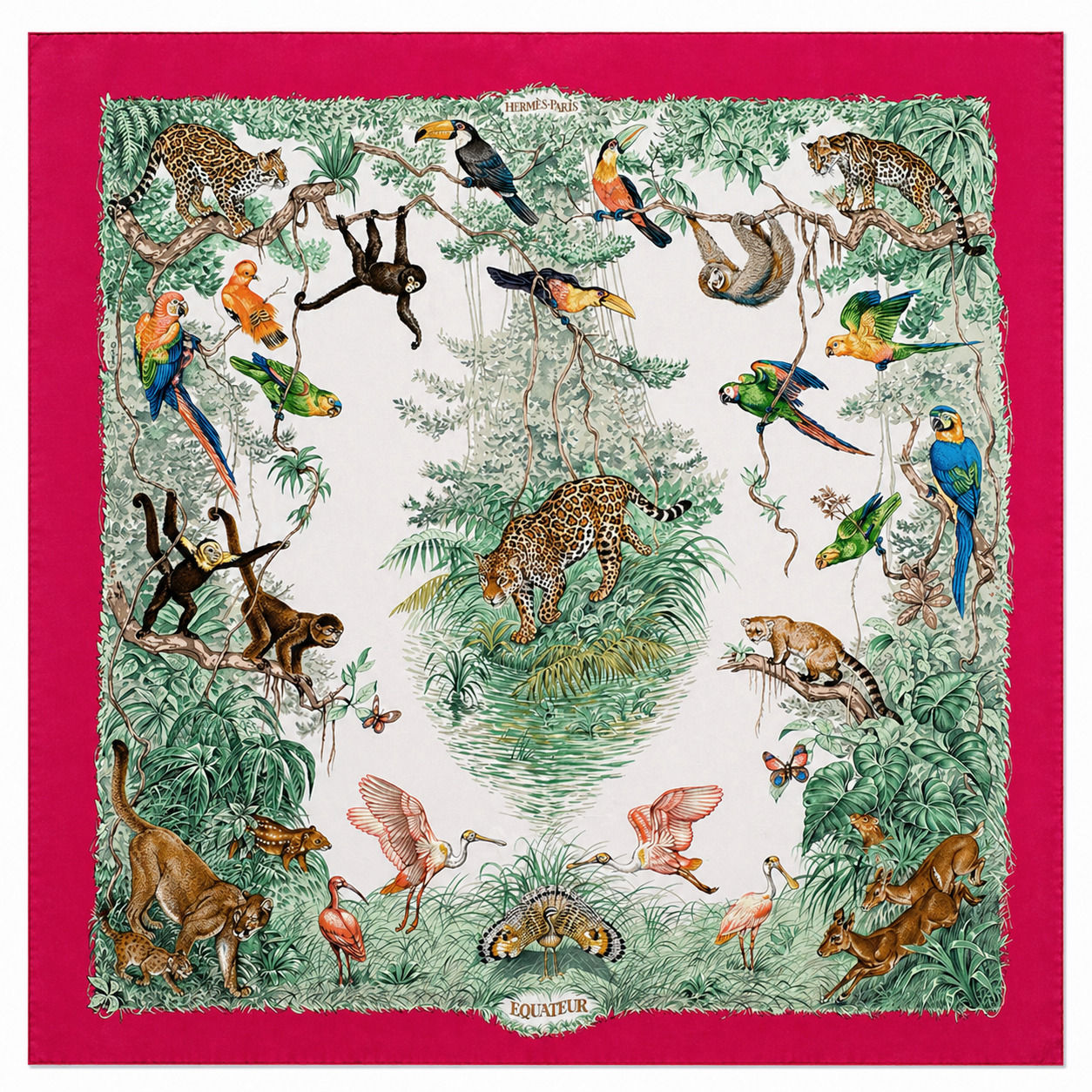 HERMÈS "EQUATEUR" ROBERT DALLET SCARF