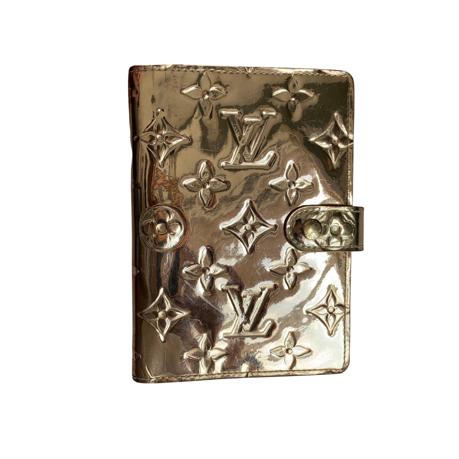 LOUIS VUITTON AGENDA PM MIRROR GOLD