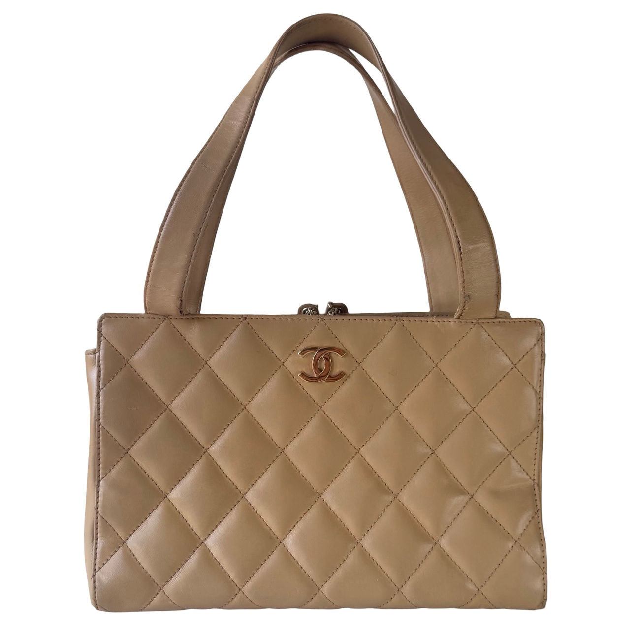 CHANEL HANDBAG BEIGE GHW