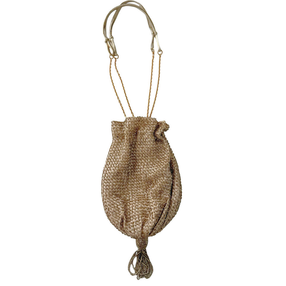 Miniatyrbilde: PRADA GOLD BEAD COCKTAIL BAG
