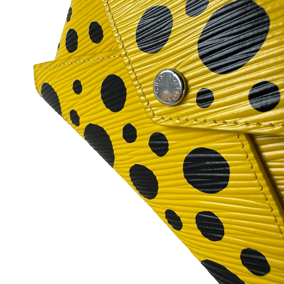 Miniatyrbilde: LOUIS VUITTON YELLOW EPI DOTS x KUSAMA KIRIGAMI POUCH