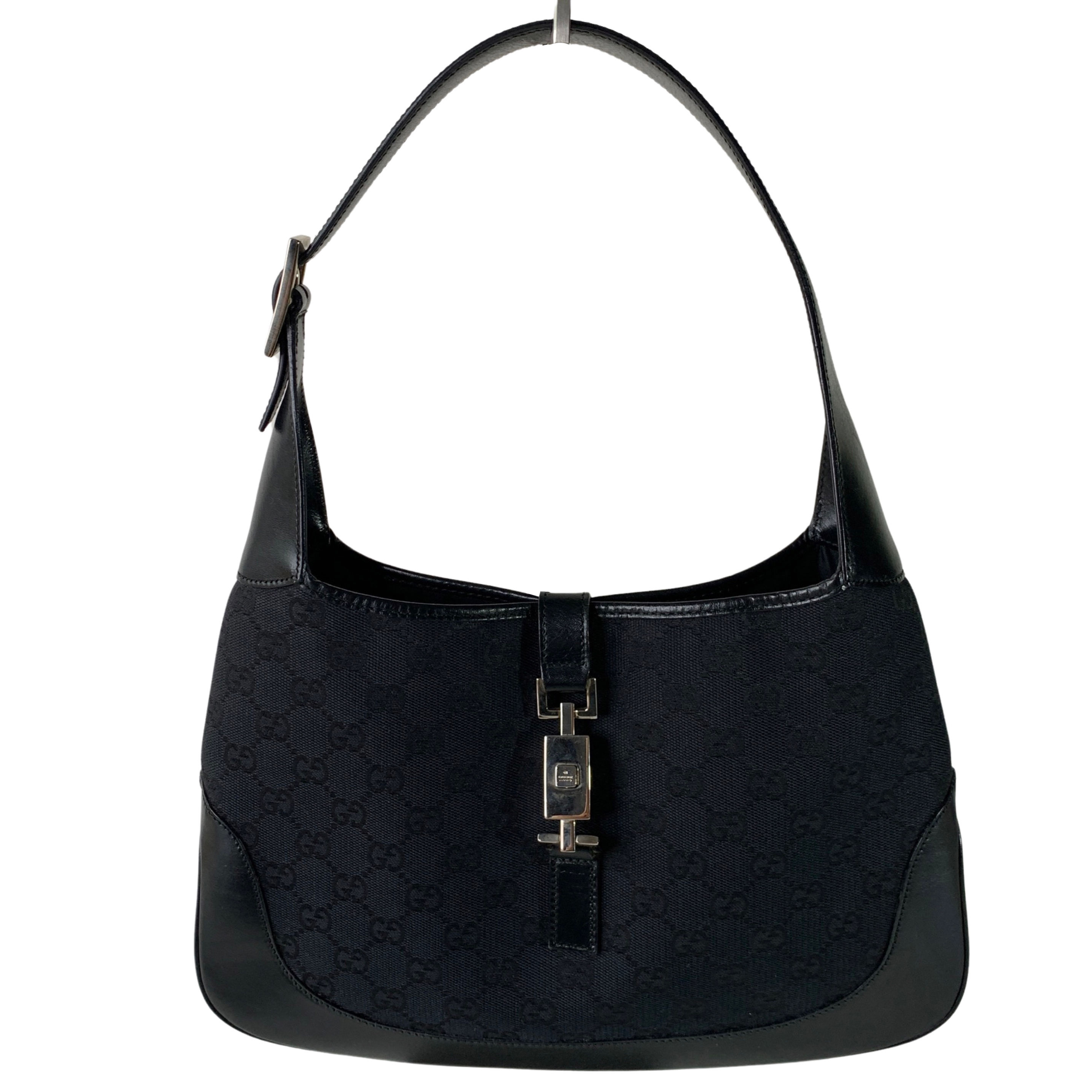 GUCCI JACKIE MEDIUM BLACK MONOGRAM