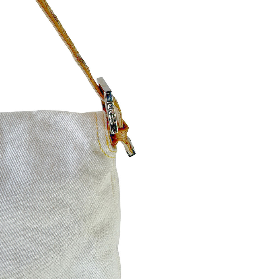 Miniatyrbilde: FENDI MAMA BAGUETTE COTTON/PYTHON