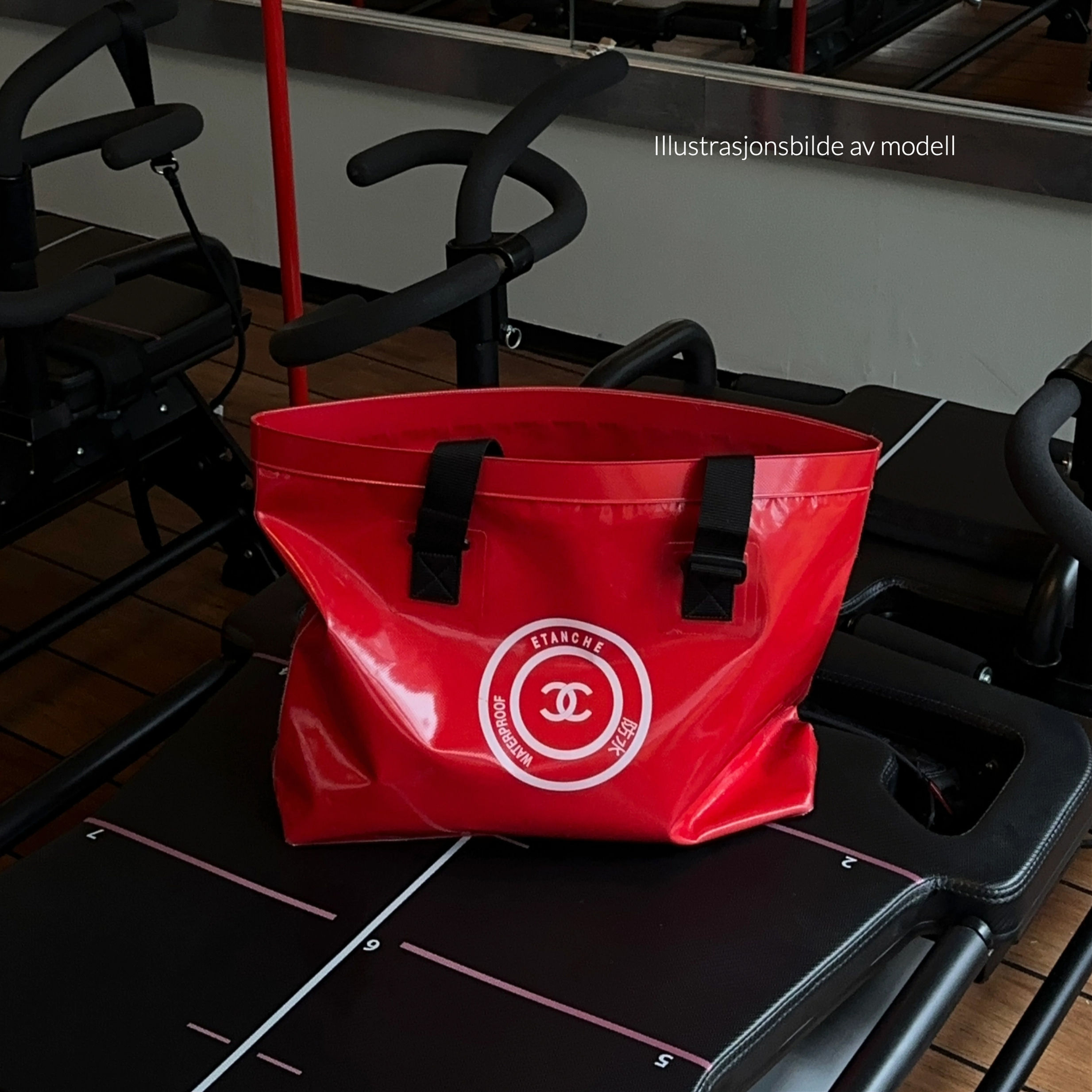 CHANEL WATERPROOF RED TOTE