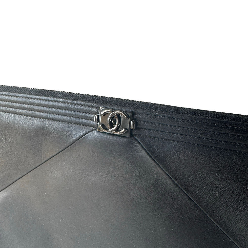 Miniatyrbilde: CHANEL BOY POUCH CASE BLACK