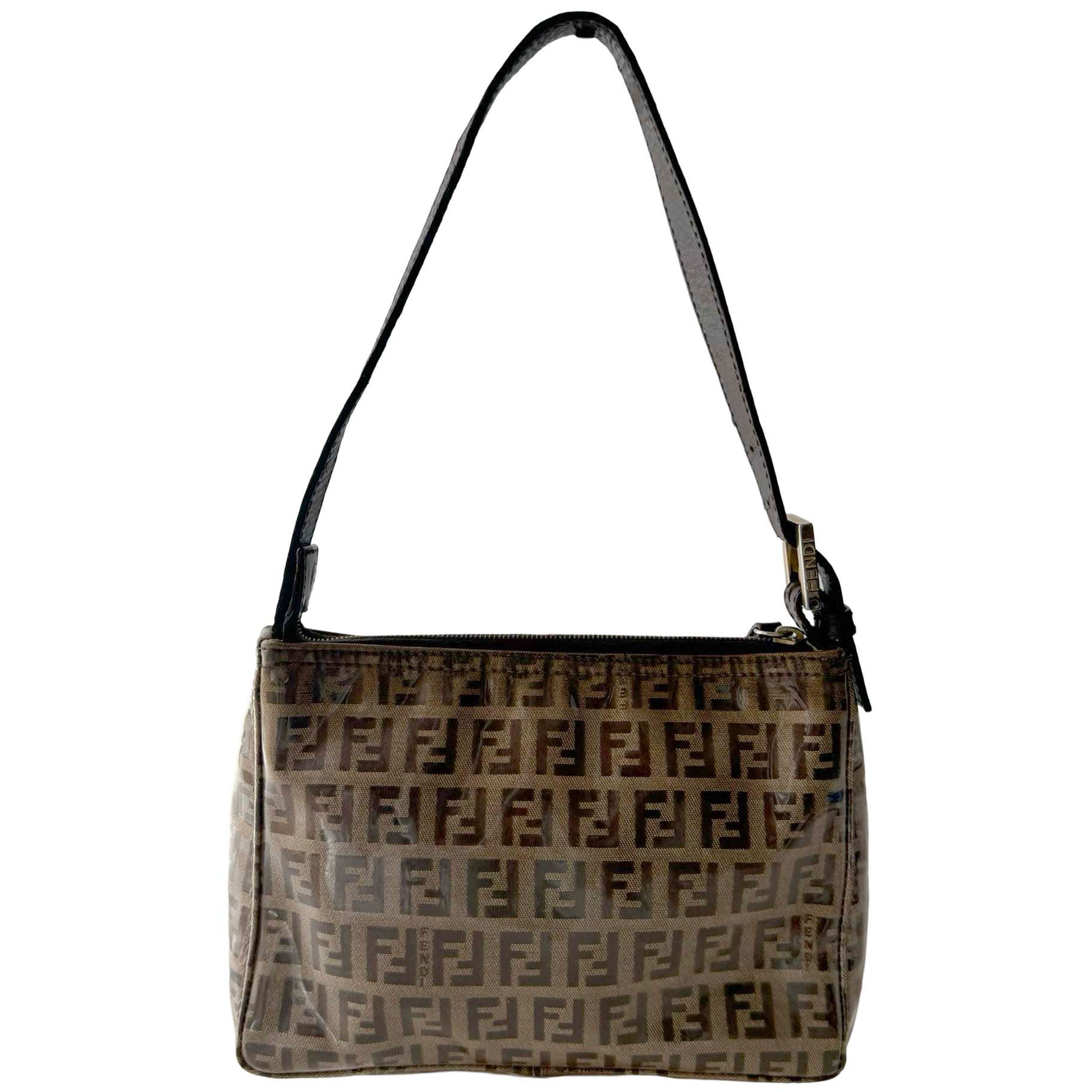 FENDI ZUCCA VINYL POCHETTE