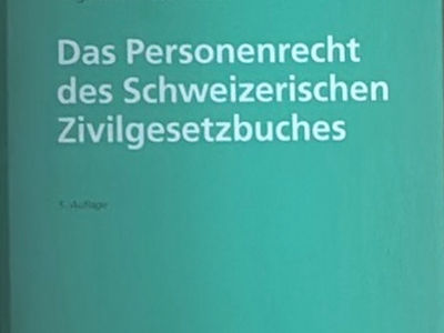 Das Personenrecht des ZGB
