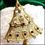 Thumbnail: 1960s Jonet Gold Rhinestone Vintage Christmas Tree Pin
