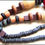 Thumbnail: 1960s Colorful Earthy Wood Bead Vintage Necklace