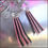 Thumbnail: Pink n Black Chains 1970s Retro Vintage Pierced Earrings