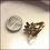 Thumbnail: Emerald Cocktail Ring Vintage Leaf Swag Design 1970s Jewelry