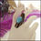 Thumbnail: Sterling Turquoise Ring Long Design 1970s Jewelry