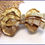 Thumbnail: 1960s Satin Gold Rhinestone Vintage Bow Pin