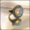 Thumbnail: Authentic Vintage 1950s Opal Glass Moonstone Ring