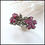 Thumbnail: Pink Tourmaline Sterling Ring w Marcasite Flowers Sz 8 Vintage Jewelry