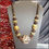 Thumbnail: 1980s Black Lip Mother of Pearl Coral n Coconut Vintage Necklace