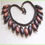 Thumbnail: 1970s Unique Wood Bead Retro Vintage Necklace