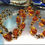 Thumbnail: Tortoise Amber Glass Twist Necklace Neu Gablonz 1950s Jewelry