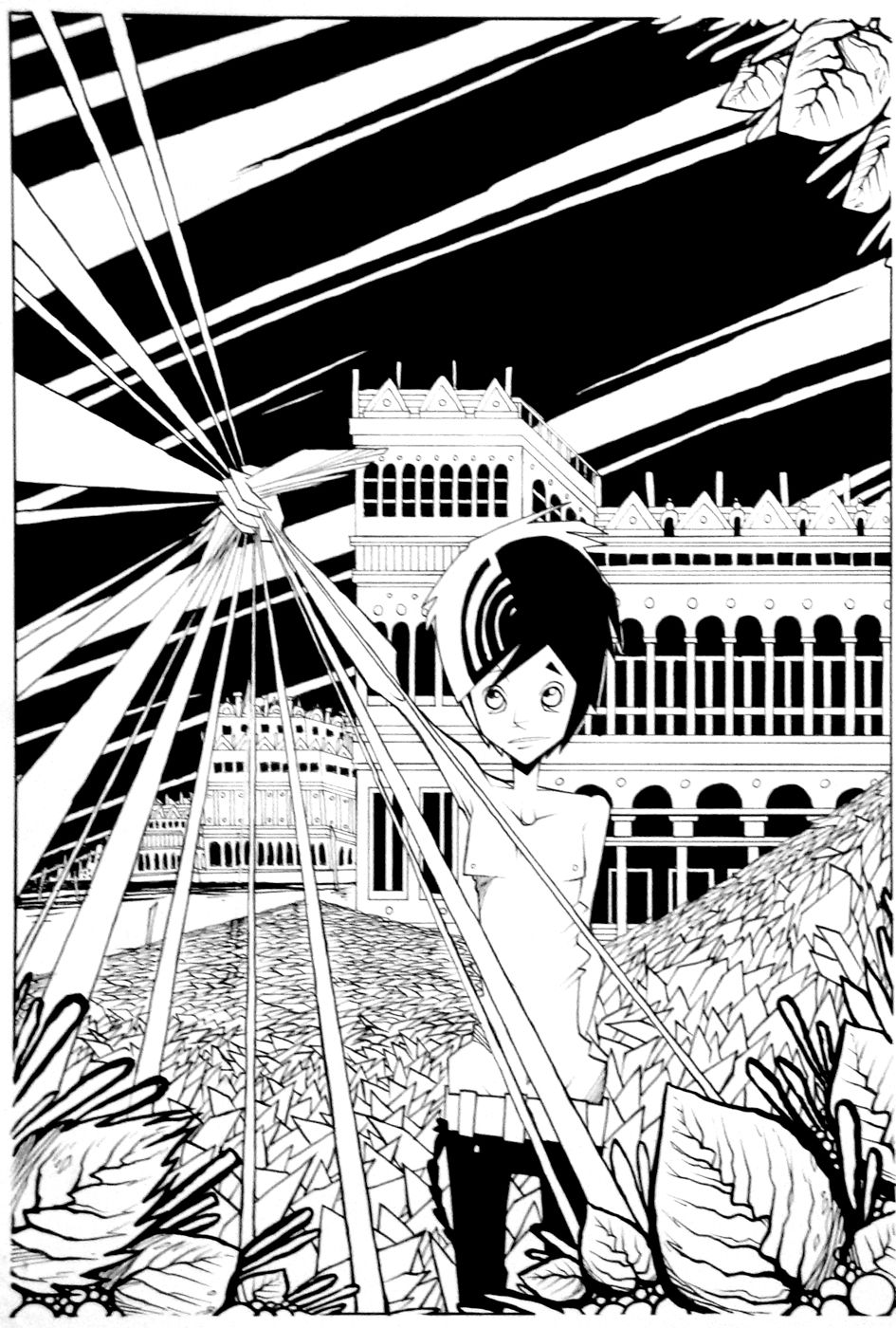 La Corte dei Cotissi, illustrazione di Isaak Friedl