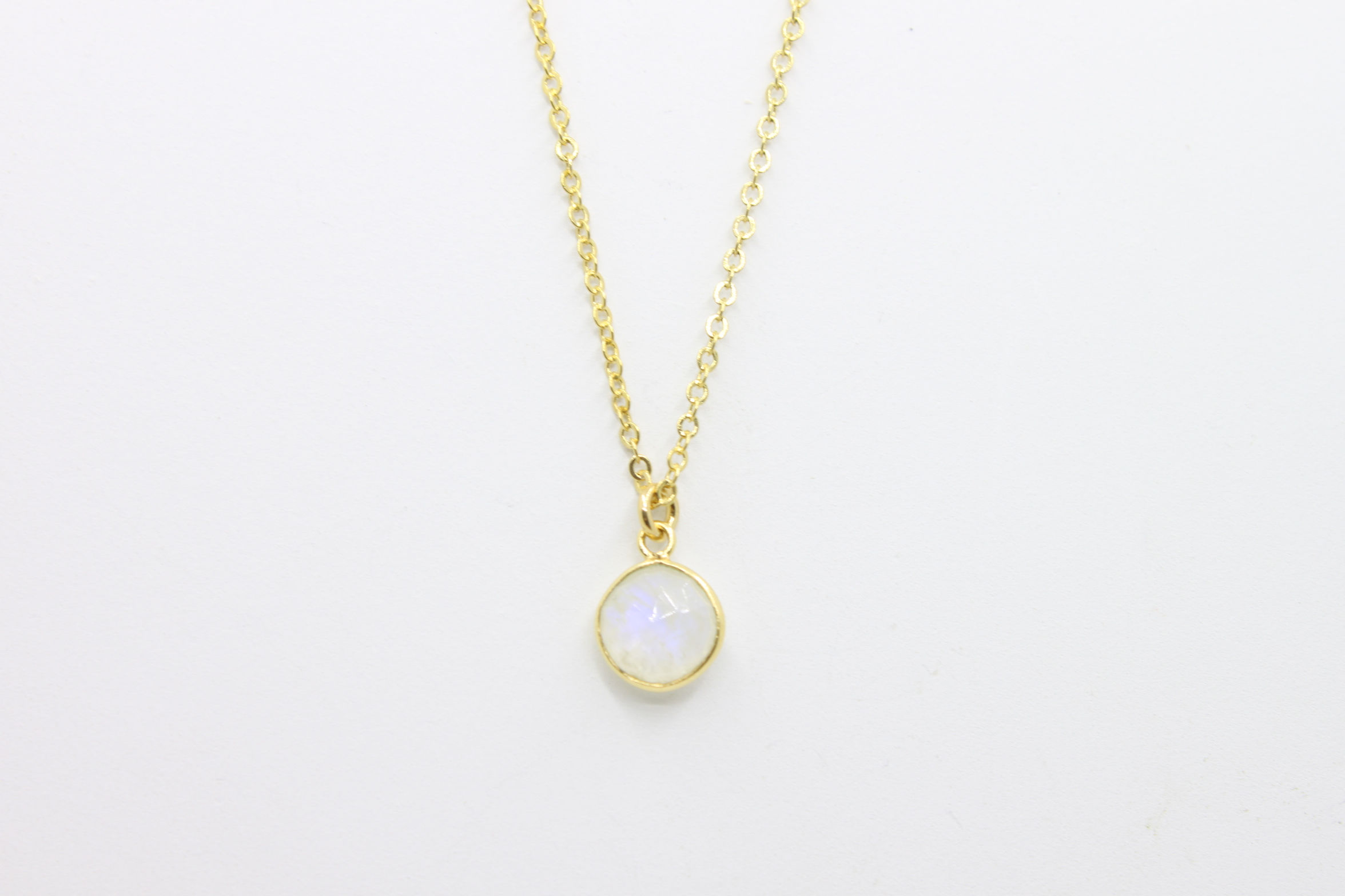 月亮石頸鍊 | Moonstone Brass Necklace