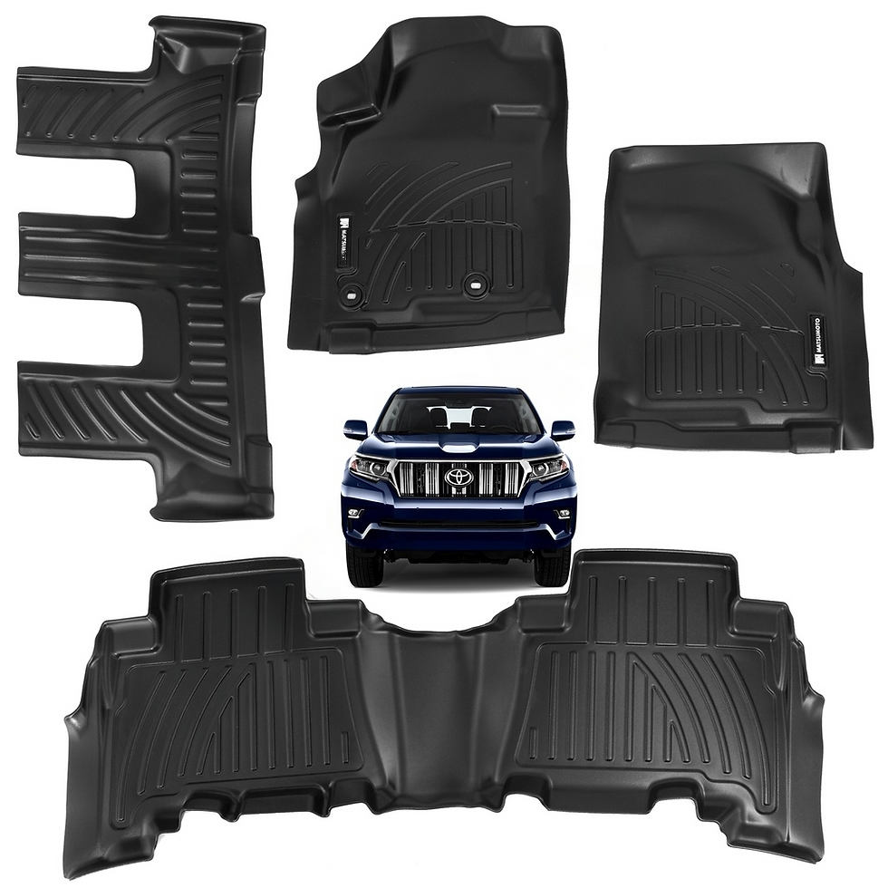 Set Pisos Rigidos Calza Perfecto Toyota Prado 3 Filas (2018 - 2022)