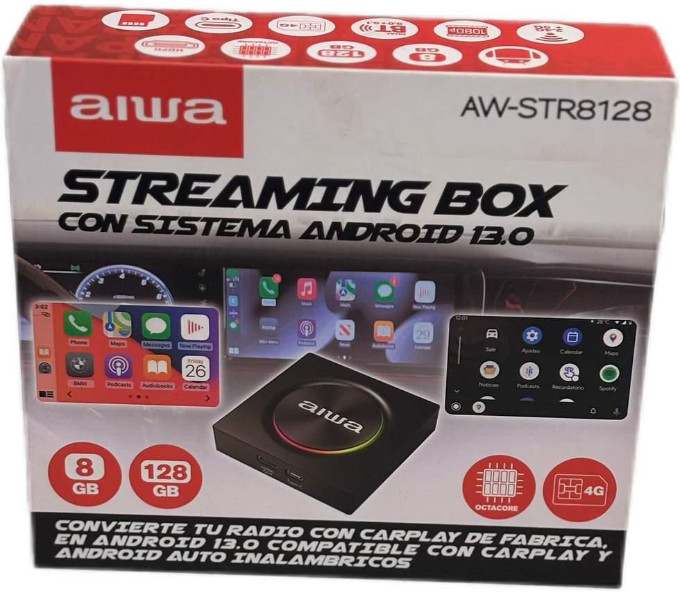 🚗 Streaming Box Aiwa AW-STR8128 – Convierte tu Radio en Android 13.0