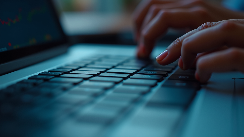 Close-up view of a computer keyboard with a focus on the keys