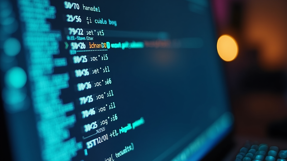 Eye-level view of a laptop keyboard with SpeedType software on screen