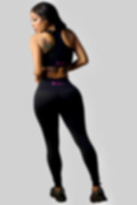 Bratties Classic Black Yoga Set