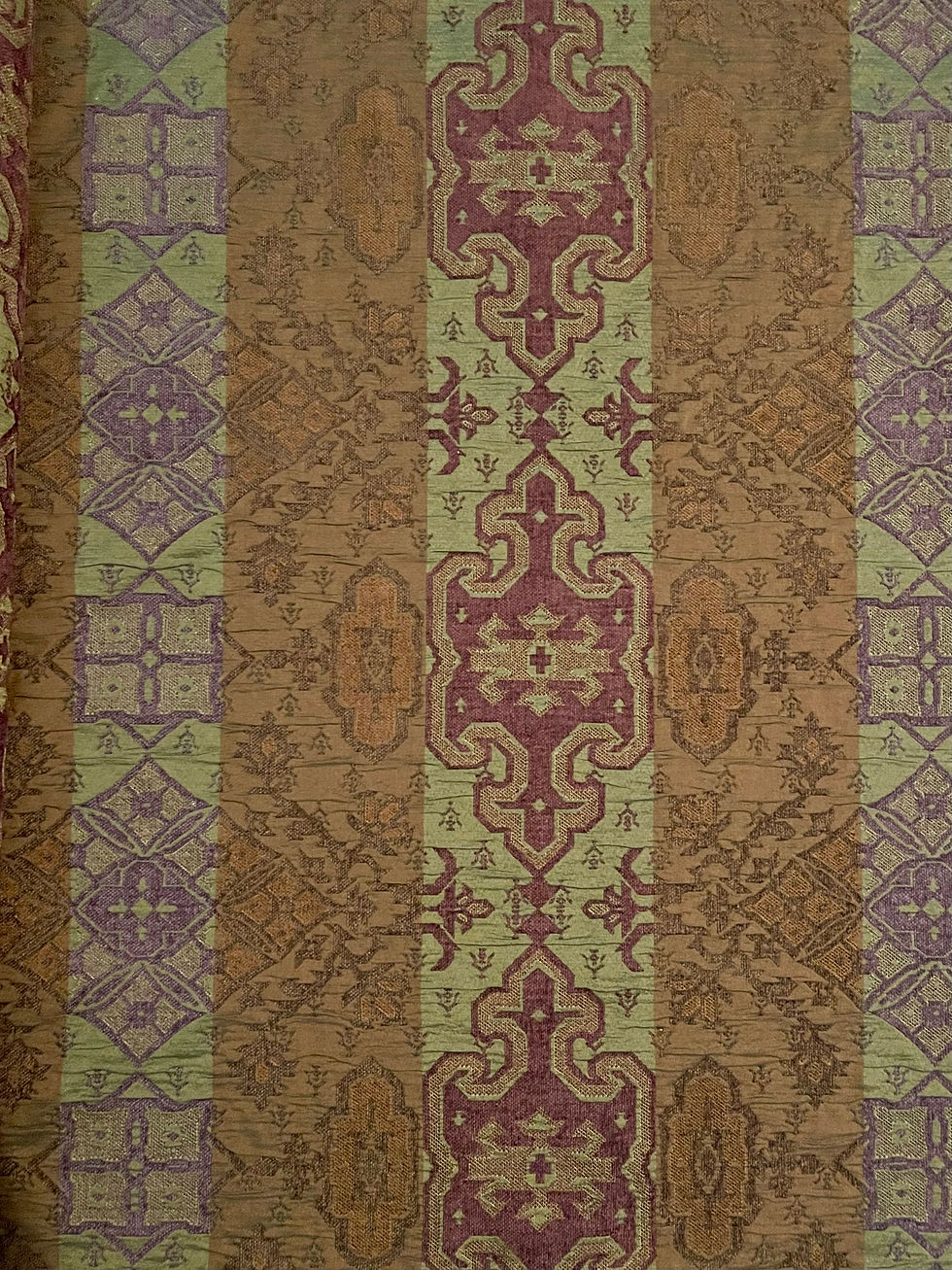 Thumbnail: Wide Striped Multicolor, Fabric by Yard