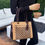 Thumbnail: Cork Leather Handbag & Crossbody Bag, Tile Cut-out Accents