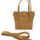 Thumbnail: Cork Leather Crossbody and Handbag, Natural Tan
