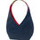 Thumbnail: Cork Leather Geometric Tote Bag, Navy Blue
