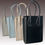 Thumbnail: Apple Vegan Leather Tote Bag, Sky Blue