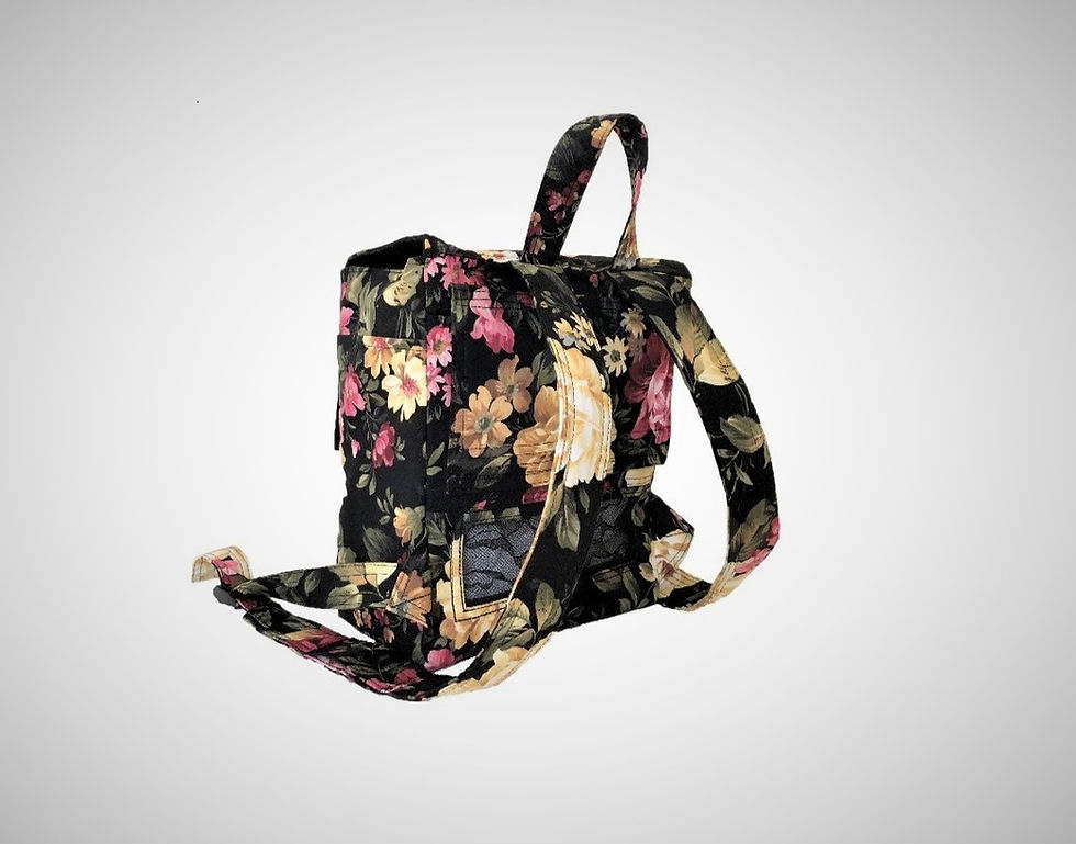 Thumbnail: Inogen One G5 Carrier, Durable Oxygen Concentrator Backpack, Black Floral