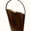 Thumbnail: 100% Genuine Leather Bucket Handbag, Asymmetrical, Dark Brown