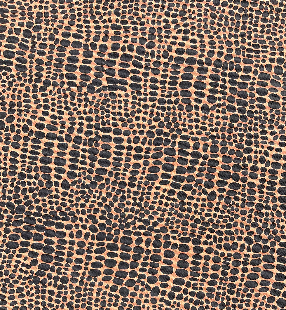 Thumbnail: Peachy Leopard Print, Fabric by Yard